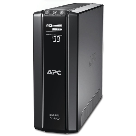 Фото APC Back-UPS Pro Power Saving RS, 1500VA/865W, 230V, AVR, 10xC13 outlets (5 Surge & 5 batt.), XL (1хBR24BP(G)), Data/DSL protrct, 10/100 Base-T, USB, PCh, user repl. batt., 1 year warranty