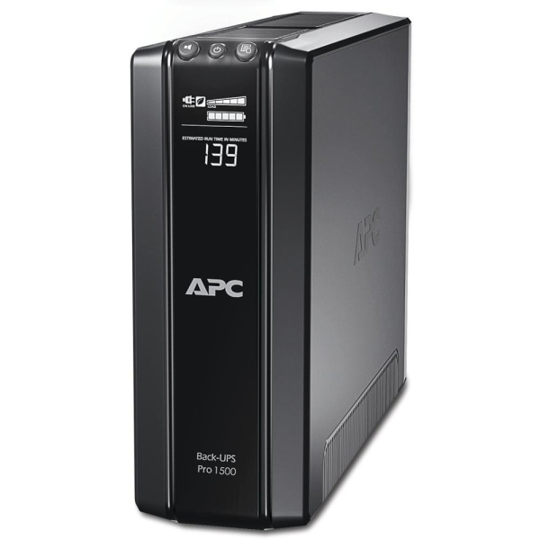 Фото APC Back-UPS Pro Power Saving RS, 1500VA/865W, 230V, AVR, 10xC13 outlets (5 Surge & 5 batt.), XL (1хBR24BP(G)), Data/DSL protrct, 10/100 Base-T, USB, PCh, user repl. batt., 1 year warranty
