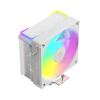 Фото Ocypus Delta A40 SE WH ARGB, 120mm ARGB FAN, Top ARGB Panel, 4 HEAT PIPES, 4-PIN PWM, 800-1800 RPM, 31DBA, HYDRO BEARING, LGA115X/1200/1700/18XX, AM4/AM5